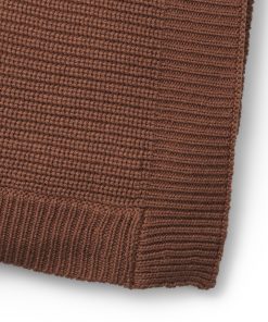 Alternative view of Pletená deka Elodie Details - Moss-Knitted Blanket Burned Clay 2019