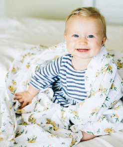 Alternative view of Little Unicorn Mušelínová zavinovacia plienka 120x120cm 3ks Yellow Rose