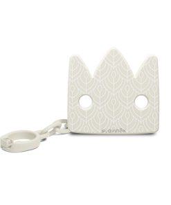 SUAVINEX | KLIP na cumlík LABUŤ - BÉŽOVÝ