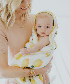 Little Unicorn Osuška s kapucňou a žinka Lemon