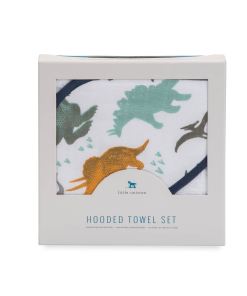 Alternative view of Little Unicorn Osuška s kapucňou a žinka Dino Friends