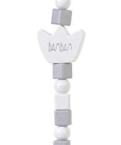 HAPPY HORSE BAMBAM Klip na cumlík - SIVÝ