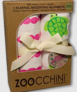 122-011-004 Flanelové osušky Set 2ks Korytnačka/Ružová