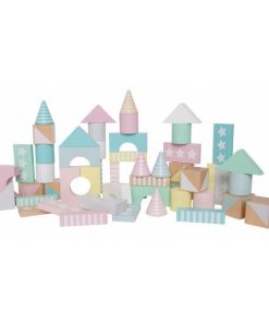 W7123 Jabadabado Stavebné kocky pastelové