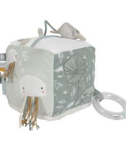 Little Dutch Plyšová kocka 15x15x15cm OCEAN korytnačka mint 4817LD