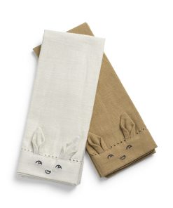 Obrúsky Elodie details -Baby Napkins 2pcs-Lily White/Warm Sand