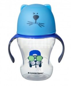 TOMMEE TIPPEE HRNČEK S NÁUSTKOM SOFT 230ML 6M+ BLUE