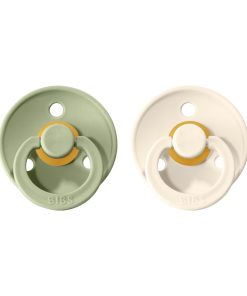 BIBS Colour cumlíky z prírodného kaučuku sage-ivory 2ks veľkosť 1