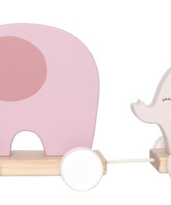 C2514 Jabadabado Hračka na ťahanie slon ružový