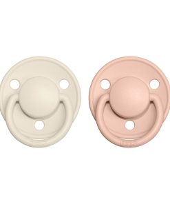 BIBS De Lux cumlíky z prírodného kaučuku 2ks - ivory-blush