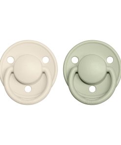 BIBS De Lux cumlíky z prírodného kaučuku 2ks - ivory-sage