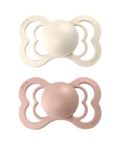 BIBS Supreme cumlíky z prírodného kaučuku 2ks - ivory-blush