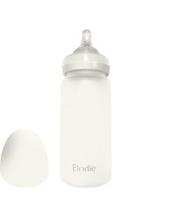 Sklenená kojenecká flaša Elodie Details - Glas Feeding Bottle - Vanilla White 2022