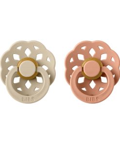 BIBS Boheme cumlíky z prírodného kaučuku vanilla-peach 2ks - veľkosť 2