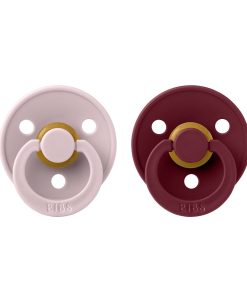 BIBS Colour cumlíky z prírodného kaučuku pink-plum-elderberry 2ks veľkosť 1