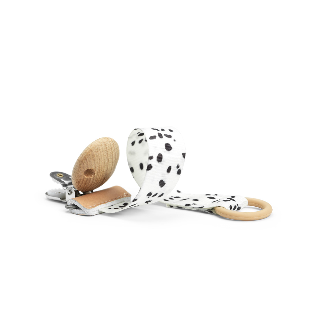 Elodie Details Drevený klip na cumlík - Dalmatian Dots – Obrázok 2