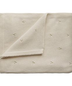 Mushie pletená detská deka z organickej bavlny